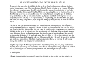 Chỉ thị 05/CT-TTg tăng cường công tác thi hành án dân sự 2017