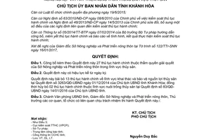 Quyết định 350/QĐ-UBND công bố thủ tục hành chính lĩnh vực thủy sản Khánh Hòa 2017