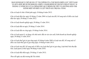 Nghị định 10/2017/NĐ-CP quy chế quản lý tài chính Tập đoàn Điện lực Việt Nam sửa đổi 209/2013/NĐ-CP