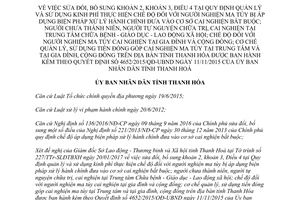 Quyết định 433/2017/QĐ-UBND sửa đổi quy định kinh phí thực hiện chế độ người nghiện ma túy Thanh Hóa