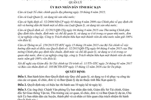 Quyết định 06/2017/QĐ-UBND Quy chế quản lý xe ô tô phục vụ công tác Bắc Kạn 2017