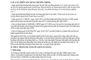 Chương trình hành động 59/CTR-UBND phát triển du lịch An Giang 2016 2020 định hướng 2025 2017