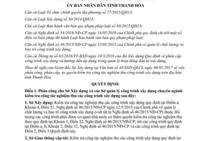 Quyết định 484/2017/QĐ-UBND kiểm tra nghiệm thu công trình xây dựng Thanh Hóa 2017