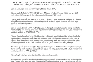 Thông tư 15/2017/TT-BTC Chương trình quốc gia Giảm nghèo bền vững 2016 2020