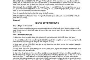 Thông tư 37/2017/TT-BQP hướng dẫn quản lý thu chi bảo hiểm xã hội bắt buộc