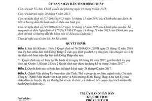 Quyết định 04/2017/QĐ-UBND sửa đổi 76/2016/QĐ-UBND giá dịch vụ thu gom rác thải sinh hoạt Đồng Tháp