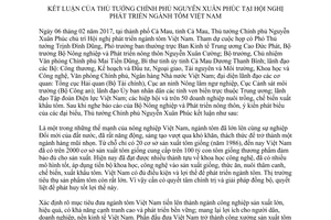 Thông báo 89/TB-VPCP kết luận của Thủ tướng Hội nghị phát triển ngành tôm Việt Nam 2017