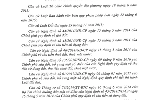 Quyết định 05/2017/QĐ-UBND quy định hệ số điều chỉnh giá đất Bình Dương