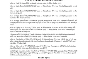 Quyết định 337/QĐ-UBND hệ số điều chỉnh giá đất Sơn La 2017