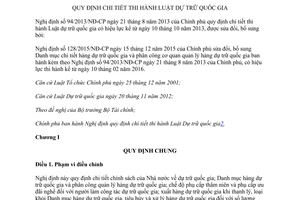 Văn bản hợp nhất 03/VBHN-BTC 2017 Nghị định hướng dẫn Luật Dự trữ quốc gia