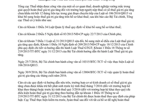 Công văn 373/TCT-KK hoàn thuế giá trị gia tăng 2017