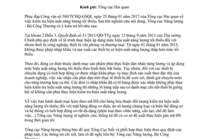 Công văn 0217/TCNL-KHCN kiểm tra hiệu suất năng lượng tối thiểu 2017