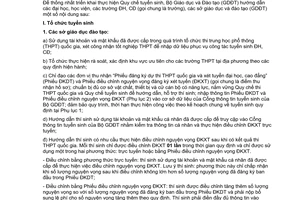 Công văn 603/BGDĐT-GDĐH hướng dẫn công tác tuyển sinh đại học hệ chính quy cao đẳng 2017