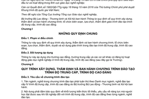 Thông tư 03/2017/TT-BLĐTBXH ban hành chương trình thẩm định giáo trình trình độ trung cấp cao đẳng