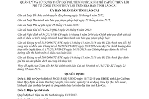 Quyết định 08/2017/QĐ-UBND bãi bỏ Quyết định 30/2015/QĐ-UBND tỉnh Lào Cai