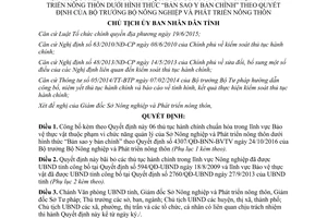 Quyết định 645/QĐ-UBND thủ tục hành chính chuẩn hóa lĩnh vực Bảo vệ thực vật tỉnh Bình Định 2017