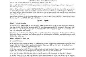 Quyết định 33/2017/QĐ-UBND chức năng nhiệm vụ quyền hạn tổ chức Sở Giáo dục Đào tạo Nghệ An