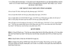 Quyết định 398/QĐ-UBND 2017 văn bản quy phạm hết hiệu lực Hội đồng Ủy ban tỉnh ban hành Nam Định