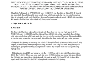 Kế hoạch 16/KH-UBND phát triển ngành công nghiệp sản xuất lắp ráp ô tô điện tử Ninh Bình 2017
