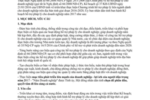 Kế hoạch 113/KH-UBND năm 2017 hỗ trợ pháp lý cho doanh nghiệp tỉnh An Giang