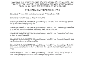 Quyết định 07/2017/QĐ-UBND tổ chức bộ máy người vị trí việc viên chức đơn vị công lập Đà Nẵng