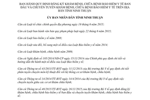 Quyết định 19/2017/QĐ-UBND đăng ký khám chữa bệnh chuyển tuyến khám chữa bệnh Ninh Thuận
