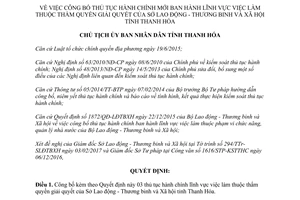 Quyết định 760/QĐ-UBND 2017 thủ tục việc làm Sở Lao động Thương binh Xã hội Thanh Hóa