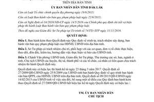 Quyết định 11/2017/QĐ-UBND xây dựng ban hành văn bản quy phạm pháp luật Đắk Lắk 2017
