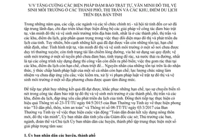 Chỉ thị 02/CT-UBND tăng cường biện pháp đảm bảo trật tự văn minh đô thị vệ sinh môi trường Ninh Bình 2017