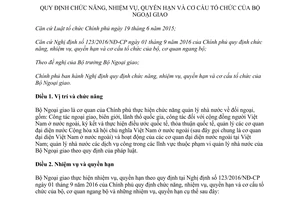 Nghị định 26/2017/NĐ-CP quy định chức năng nhiệm vụ quyền hạn cơ cấu tổ chức của Bộ Ngoại giao