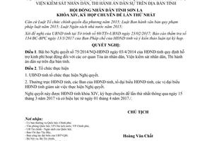 Nghị quyết 26/2017/NQ-HĐND bãi bỏ Nghị quyết 75/2014/NQ-HĐND Sơn La