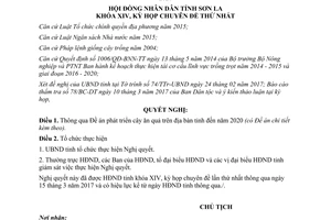 Nghị quyết 37/NQ-HĐND phát triển cây ăn quả Sơn La 2017 2020