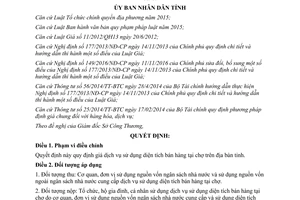 Quyết định 13/2017/QĐ-UBND giá dịch vụ sử dụng diện tích bán hàng tại chợ tỉnh Gia Lai