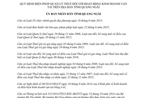 Quyết định 11/2017/QĐ-UBND quản lý thuế đối kinh doanh vận tải Quảng Ngãi