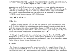 Kế hoạch 136/KH-UBND giải tỏa hành lang an toàn giao thông đường bộ đường sắt vỉa hè Nghệ An 2017