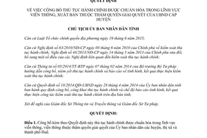 Quyết định 549/QĐ-UBND công bố thủ tục hành chính lĩnh vực viễn thông xuất bản Thừa Thiên Huế 2017