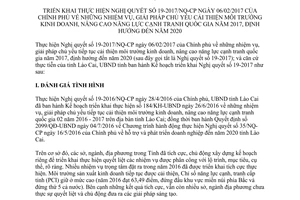 Kế hoạch 77/KH-UBND năm 2017 thực hiện 19-2017/NQ-CP nâng cao năng lực cạnh tranh Lào Cai