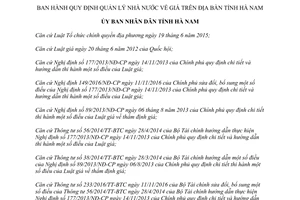 Quyết định 08/2017/QĐ-UBND quản lý Nhà nước về Giá trên địa bàn tỉnh Hà Nam