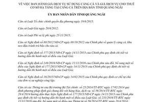Quyết định 13/2017/QĐ-UBND giá dịch vụ sử dụng cảng cá cho thuê cơ sở hạ tầng cảng cá Quảng Ngãi 2017