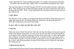 Kế hoạch 680/KH-UBND 2017 Tăng cường giáo dục lý tưởng cách mạng đạo đức cho Hải Dương