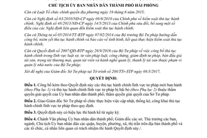 Quyết định 653/QĐ-UBND 2017 công bố thủ tục hành chính lĩnh vực tư pháp Hải Phòng
