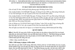 Quyết định 09/2017/QĐ-UBND sửa đổi Quy định sử dụng thẻ đi lại của doanh nhân APEC Đà Nẵng