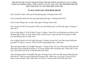 Quyết định 14/2017/QĐ-UBND phòng cháy chữa cháy cứu nạn cứu hộ Bình Phước 2020 2030 2017