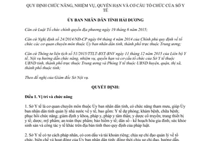 Quyết định 08/2017/QĐ-UBND chức năng nhiệm vụ quyền hạn cơ cấu tổ chức Sở Y tế Hải Dương
