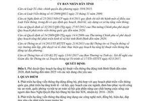 Quyết định 1093/QĐ-UBND Quy hoạch hạ tầng kỹ thuật viễn thông thụ động Bình Định 2020 2030