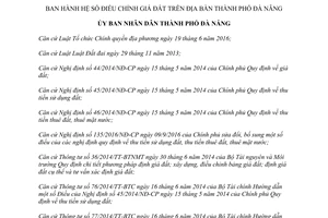 Quyết định 11/2017/QĐ-UBND hệ số điều chỉnh giá đất Đà Nẵng