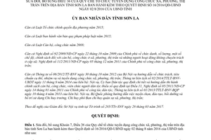 Quyết định 09/2017/QĐ-UBND sửa đổi Quy chế tổ chức tuyển dụng công chức xã tỉnh Sơn La