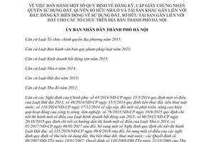 Quyết định 13/2017/QĐ-UBND đăng ký quyền sử dụng đất sở hữu nhà tài sản gắn với đất Hà Nội 2017