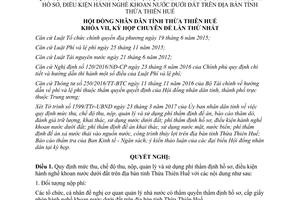 Nghị quyết 06/2017/NQ-HĐND thu nộp quản lý sử dụng phí thẩm định khoan nước Huế 2017