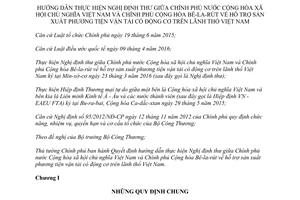 Quyết định 09/2017/QĐ-TTg thực thi Nghị định thư hỗ trợ sản xuất phương tiện vận tải có động cơ Bê la rút